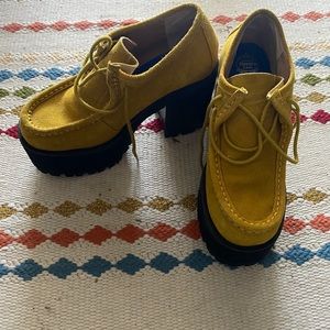 Yellow platform shoes!